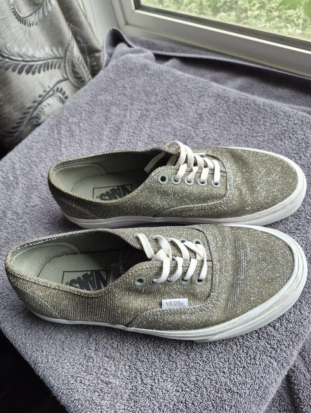 Vans Metallic Gold Low Top Sneakers
